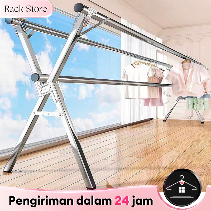 Jual SUS 304 Jemuran Baju Lipat Jemuran Pakaian Stainless Steel Jemuran 