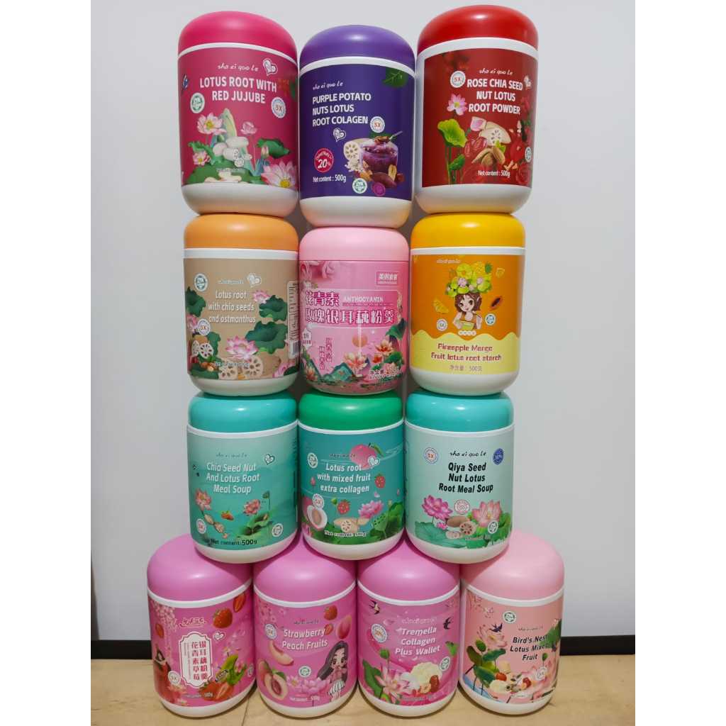Jual Lotus Roots Powder + Collagen Toples 500g | Shopee Indonesia