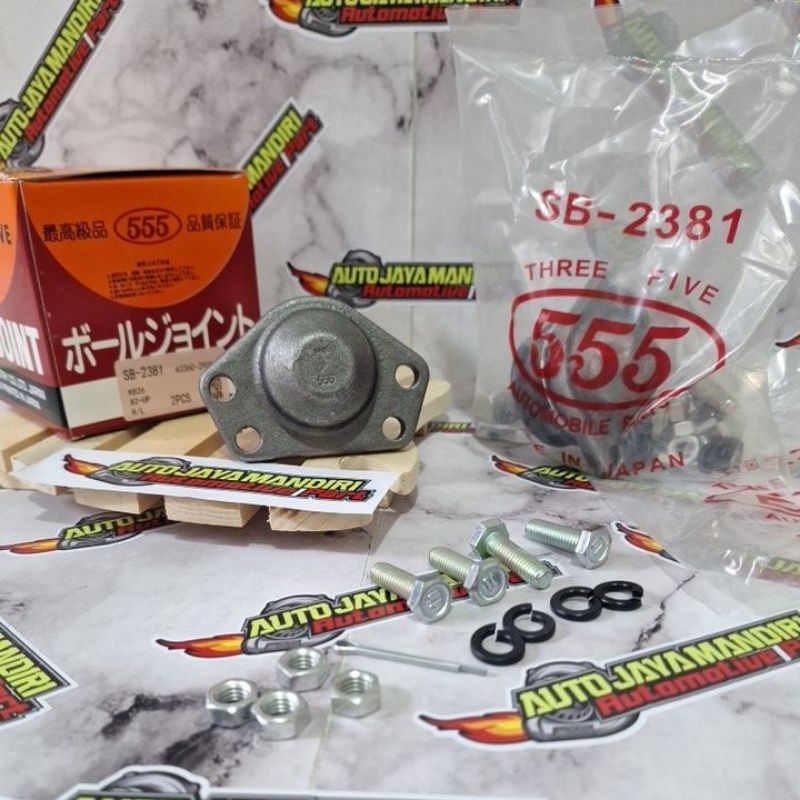 Jual Ball joint atas kanan kiri kijang 5K KF40 Super kijang 7K kapsul