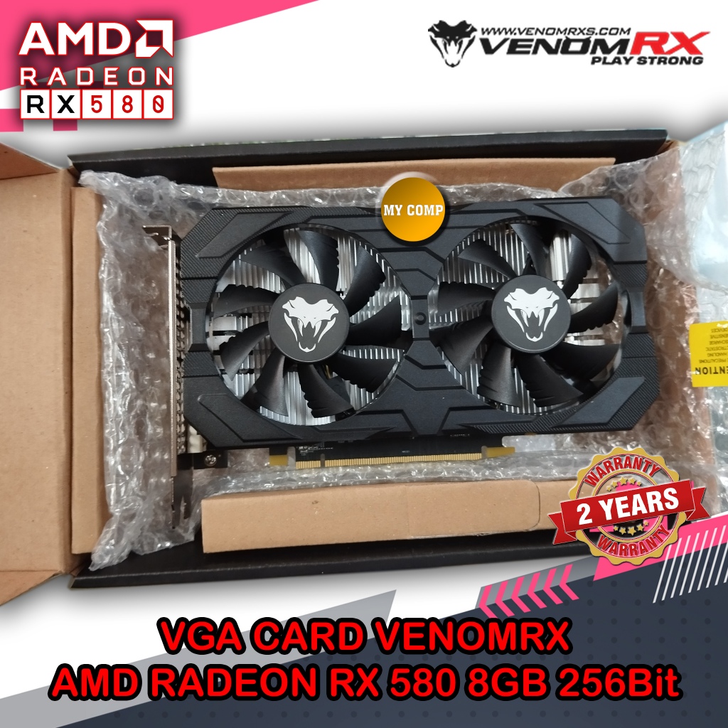 Jual VGA Venomrx AMD Radeon RX580 8GB GDDR5 256 Bit RX 580 Graphic Card ...