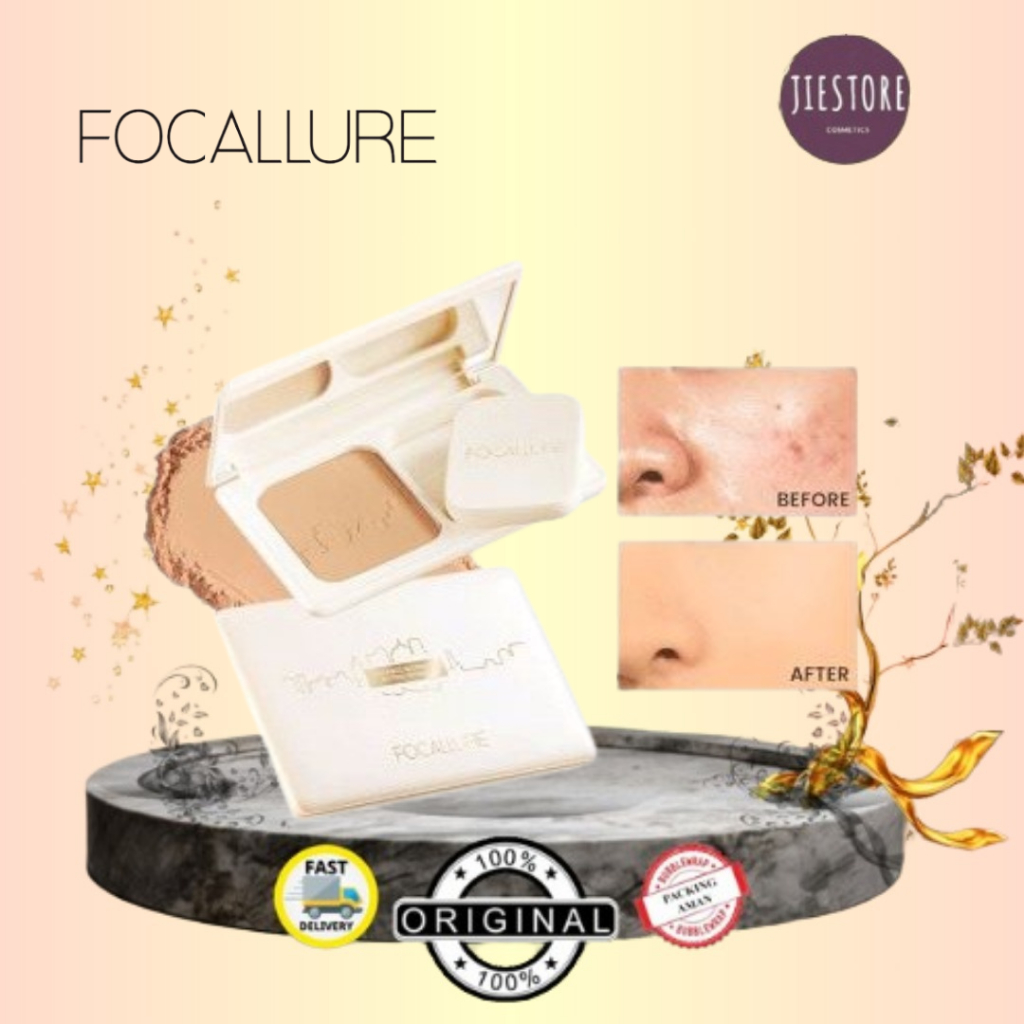 Jual FOCALLURE #ModernUrban Oil Control Powder Foundation SPF 35 High ...