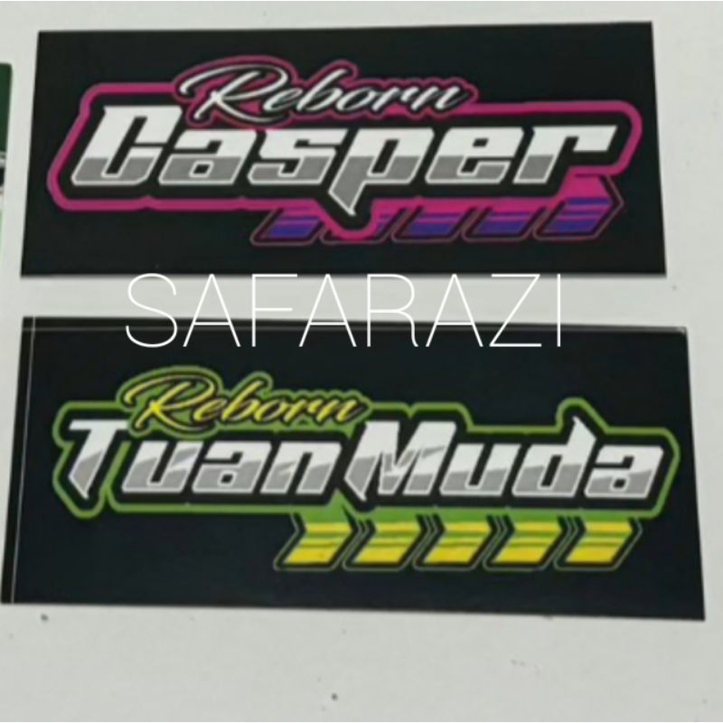 Jual Stiker Bus Basuri Tuan Muda Dan Casper Asyrof Msm 5k 4pcs Shopee