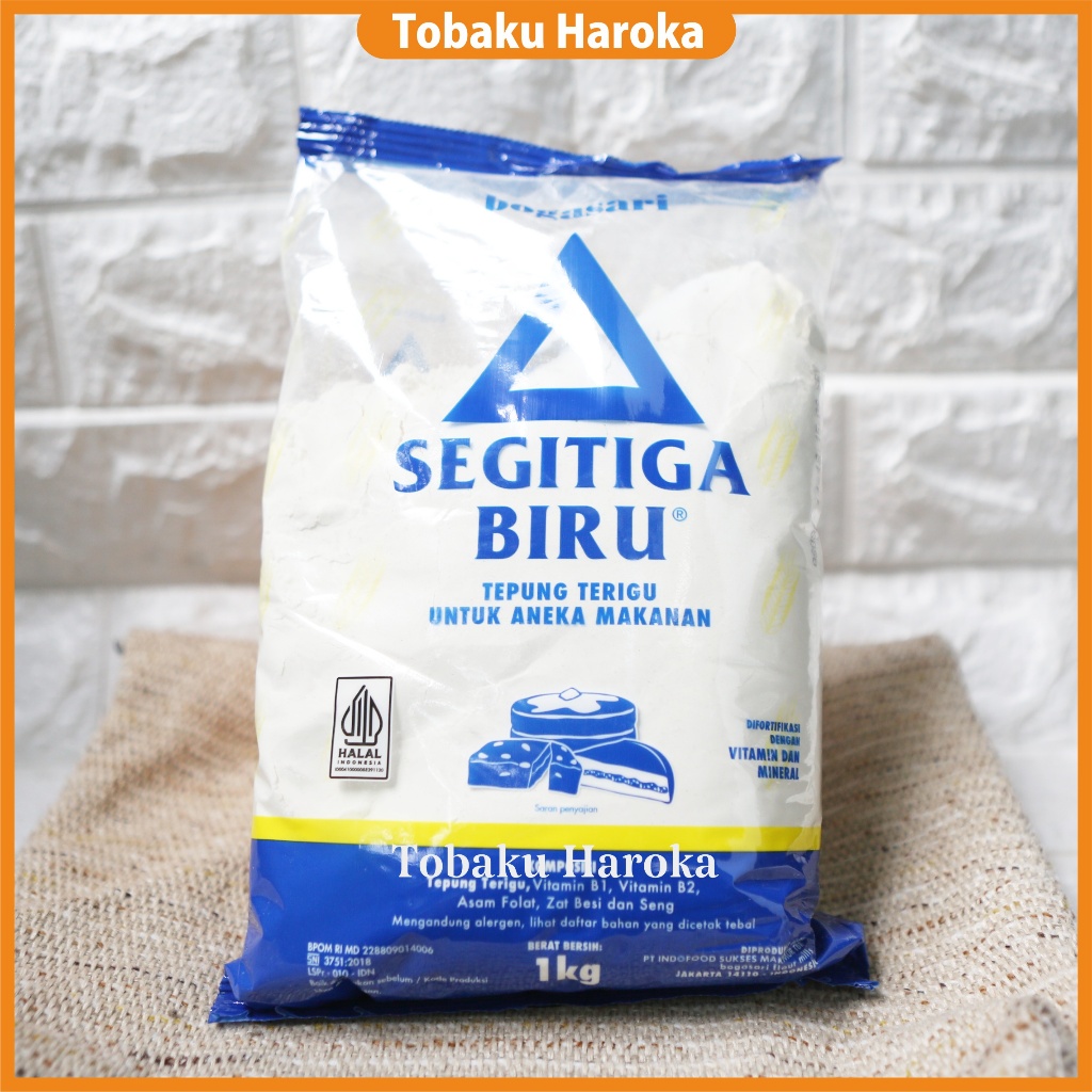 Jual Tepung Terigu Segitiga Biru 1kg | Shopee Indonesia