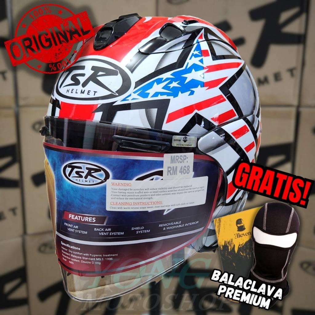 Jual Helm TSR VZ RAM Hayden Laguna Seca Original Half Face TSR Helmet Ram5 Shopee Indonesia