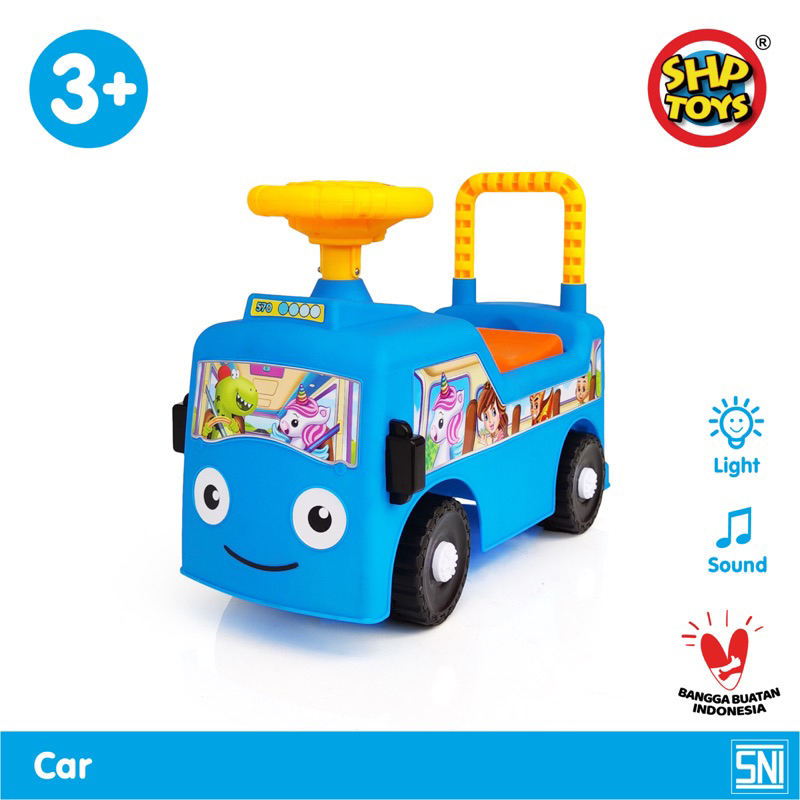 Jual SHP 570 Ayo Bus SHP Toys Ride on Car Tolo Car | Shopee Indonesia