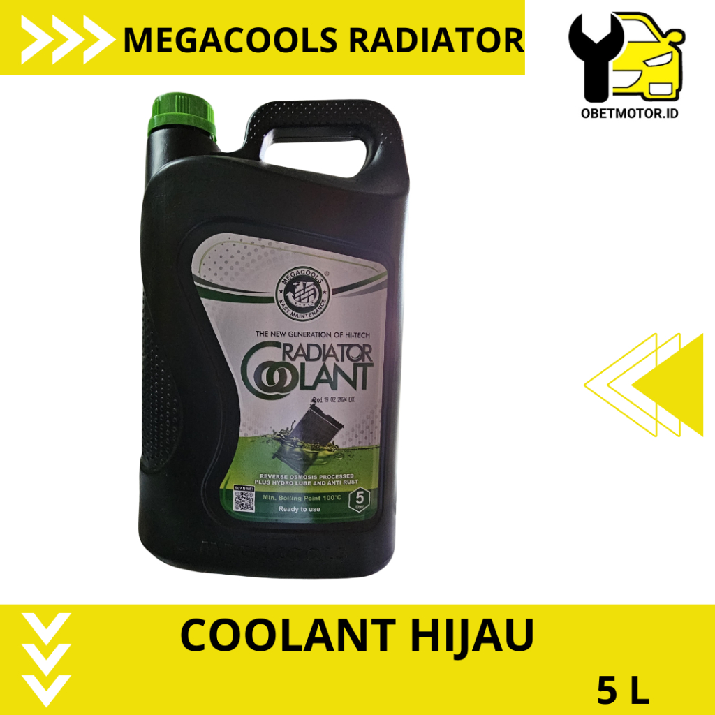 Jual Air Radiator Radiator Coolant Megacools Galon Liter Hijau