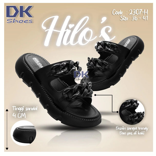 Jual Sandal Hilo's HL 2307 Size 36-41 Sandal Wedges Karet Korea Pyhlon ...