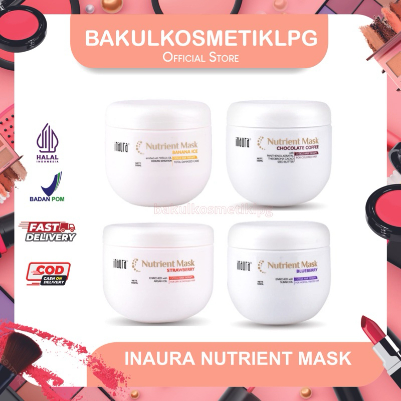 Jual INAURA Nutrient Mask / Masker Rambut 500 ml | Shopee Indonesia
