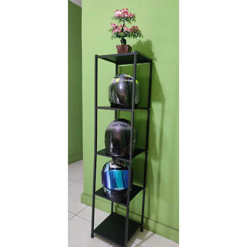 Jual Tempat Helm Rak Helm Serbaguna Besi Lemari Pajangan | Shopee Indonesia