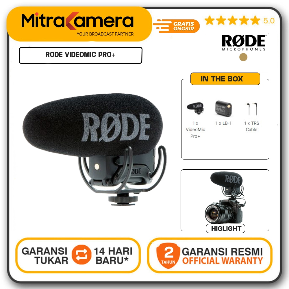Jual Rode Videomic Pro & Plus Compact Directional On Camera Microphone ...
