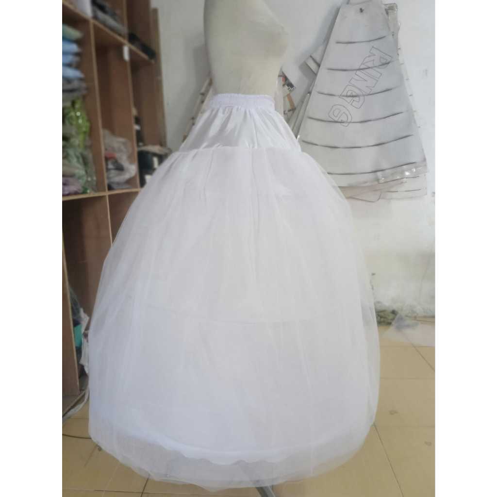 Jual Petticoat/Pertikut/Petikut pengembang gaun Ring 3 plus 3 umpak ...