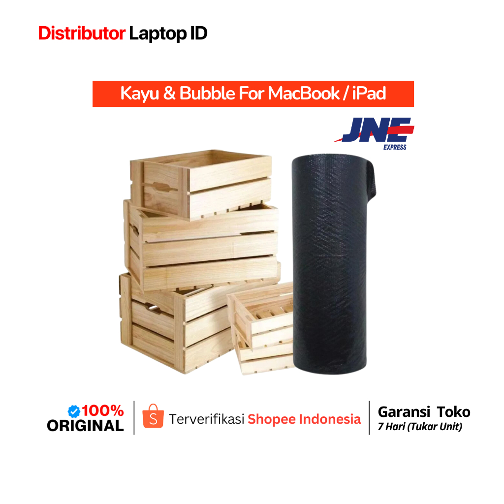 Jual Tambahan Packing Kayu Mac Ipad Jne Reguler Kargo Shopee