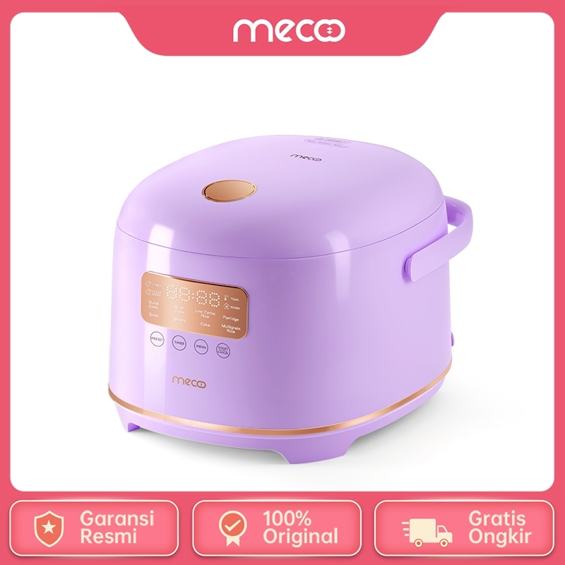 Jual Mecoo Aesthetic Rice Cooker WHite Low Carbo Low Sugar Ceramic
