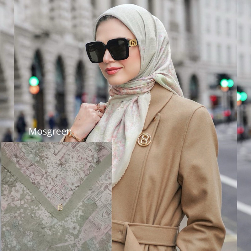 Jual Hijab Buttonscarves Jilbab Segi Empat Buttonscarves | Shopee Indonesia