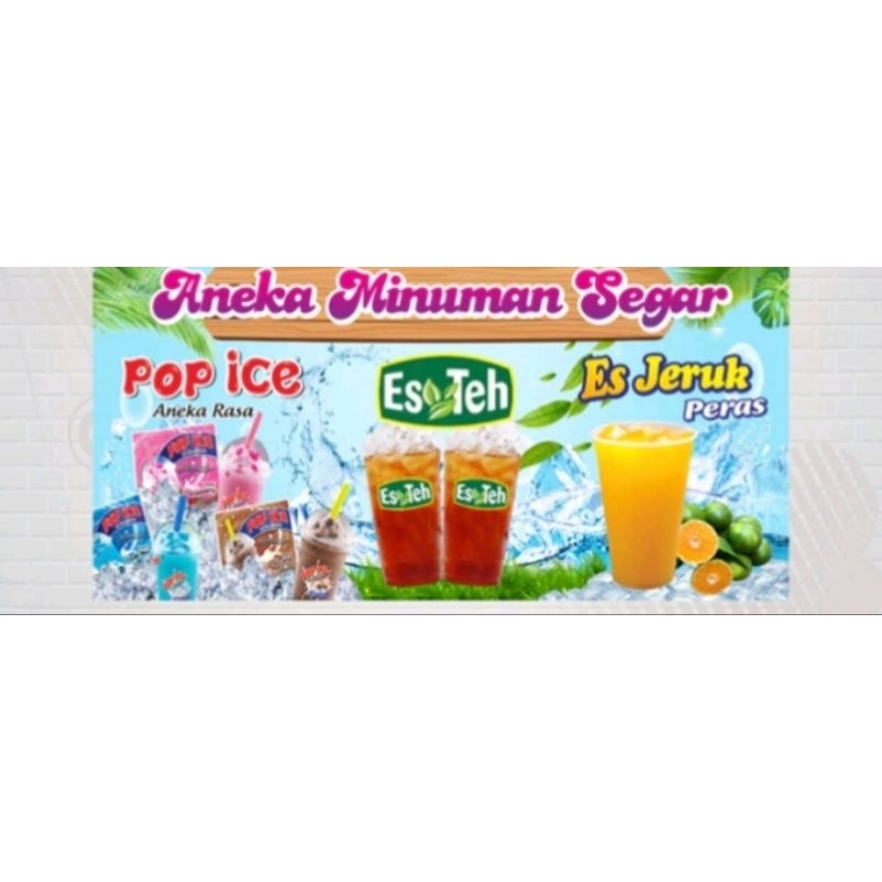 Jual SPANDUK BANNER ANEKA MINUMAN SEGAR ES | Shopee Indonesia