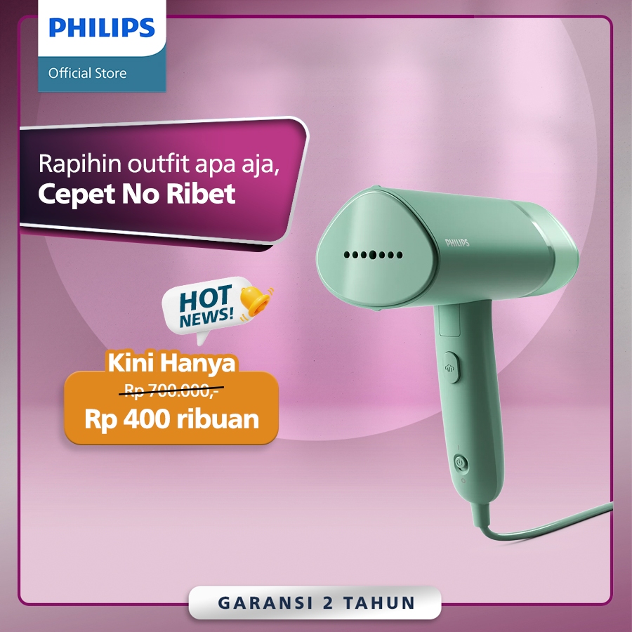 Jual Philips Handheld Steamer Sth Hijau Setrika Uap Optimal Setrika Philips Uap