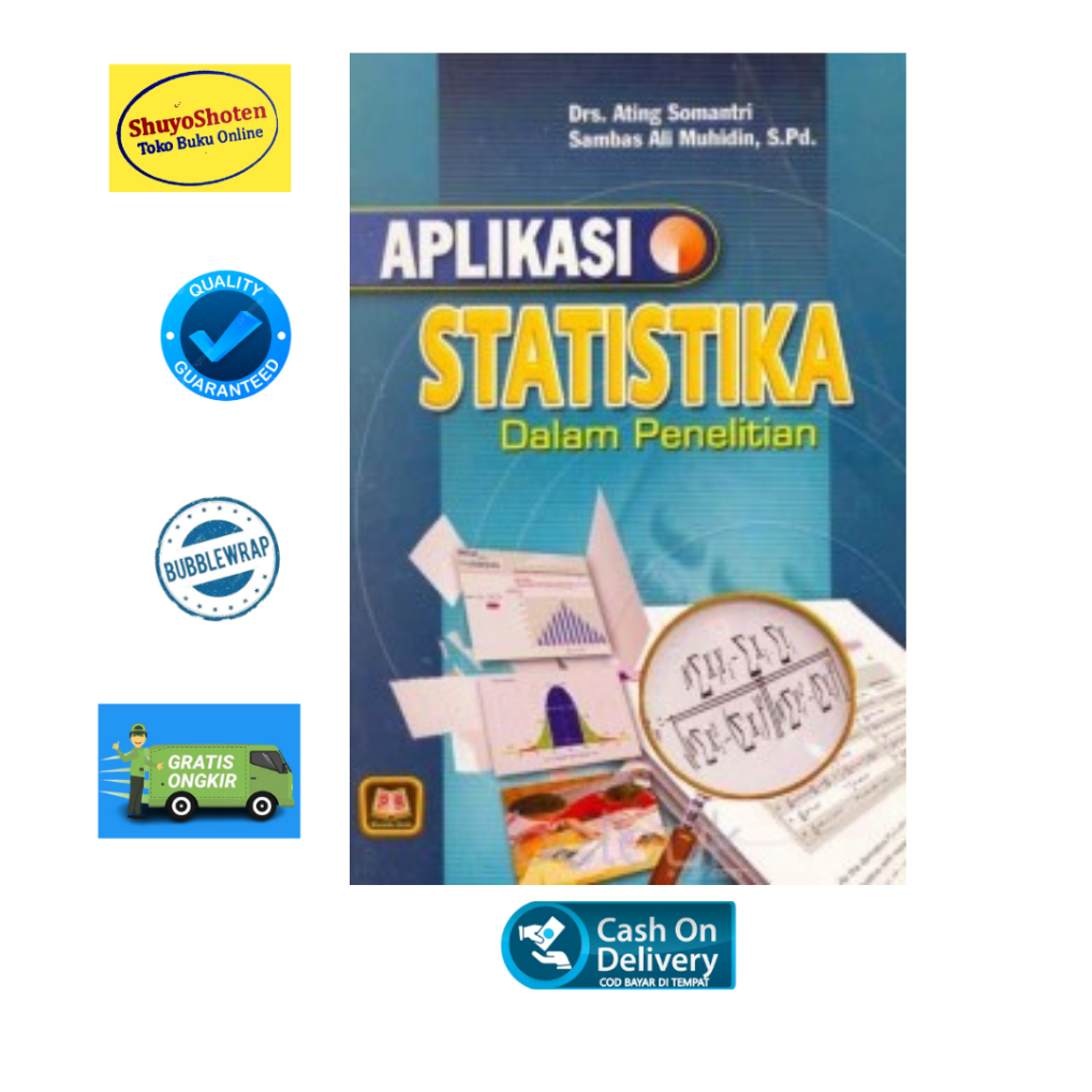 Jual BUKU APLIKASI STATISTIKA DALAM PENELITIAN - Ating Somantri ...