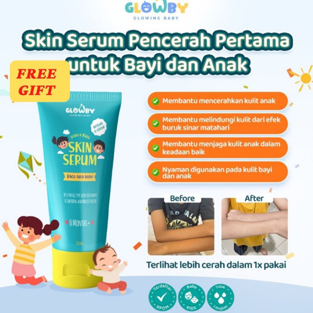 Jual Glowby Skin Serum Lotion Pencerah Kulit Bayi Dan Anak 100 Ml ...