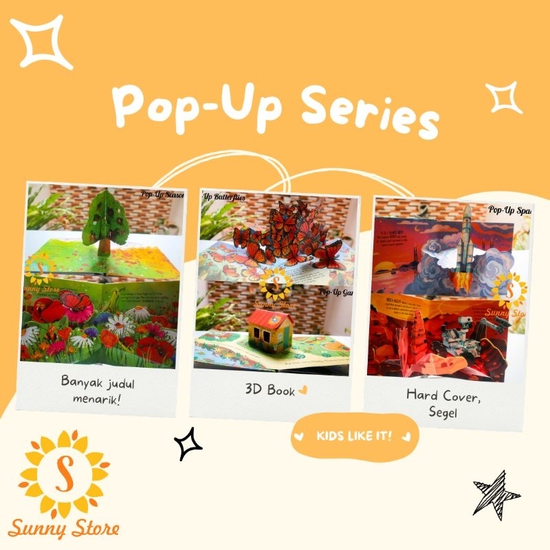 Jual [Sunny] Buku cerita edukasi anak pop up series 3D story book ...