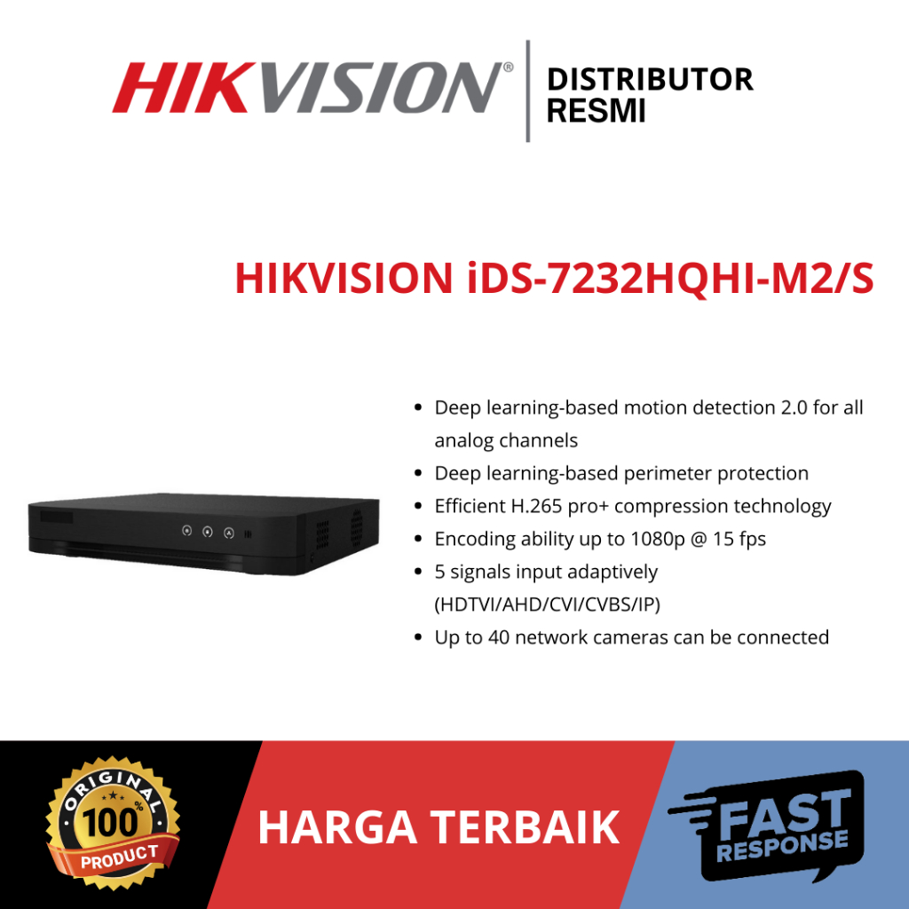 Jual DVR HIKVISION iDS-7232HQHI-M2/S | Shopee Indonesia