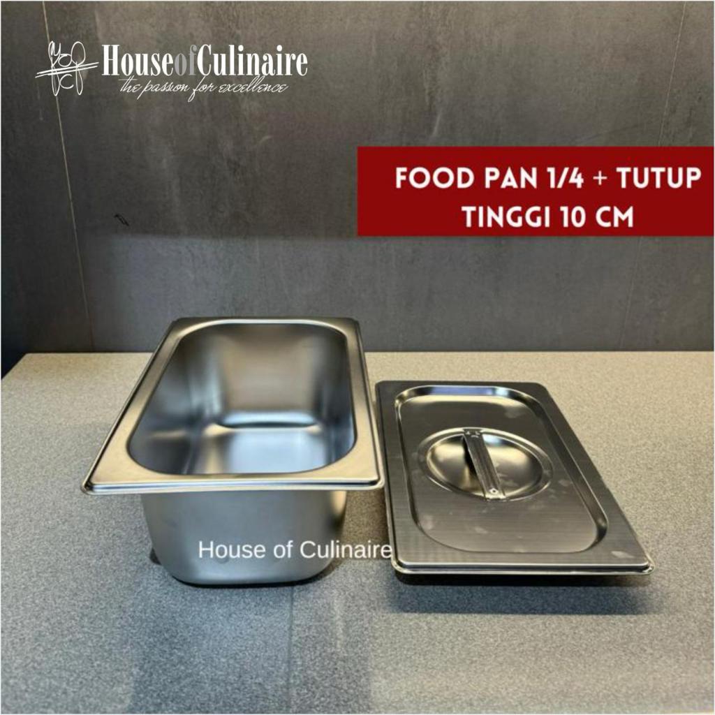 Jual Food Pan Stainless Tinggi Cm Tutup Gastronom Pan Shopee