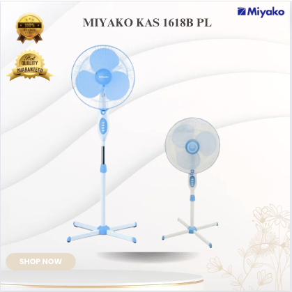 Jual MIYAKO KIPAS ANGIN KAS 1618B PL STAND FAN/KAS-1618B-PL/KAS1618BPL