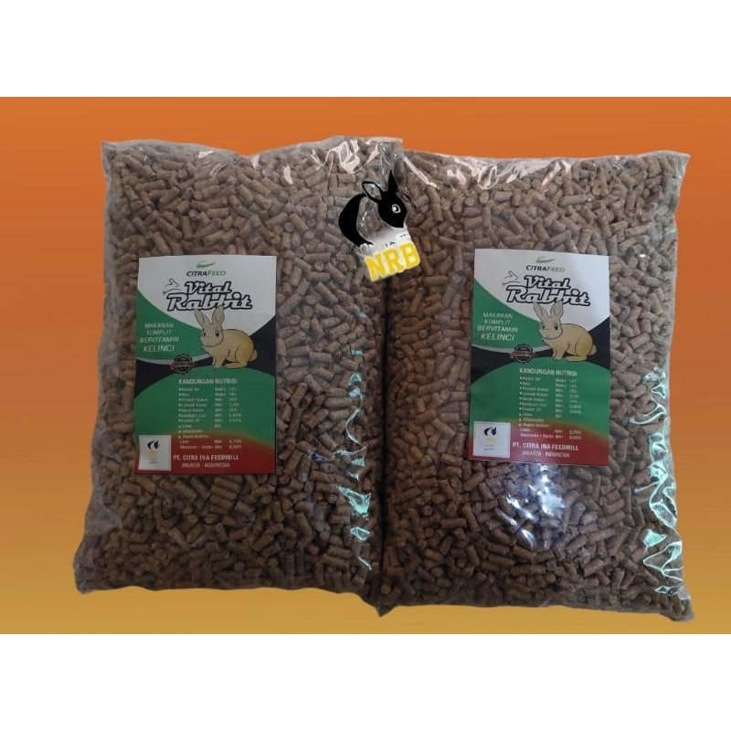 Jual Pelet/Pakan Kelinci VITAL RABIT REPACK 1 Kg | Shopee Indonesia