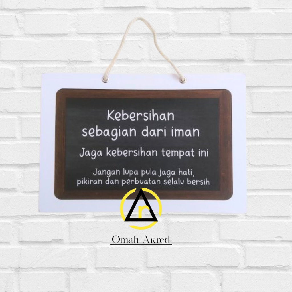 Jual Hard Poster Kebersihan Sebagian dari Iman - Hard Poster Quotes ...