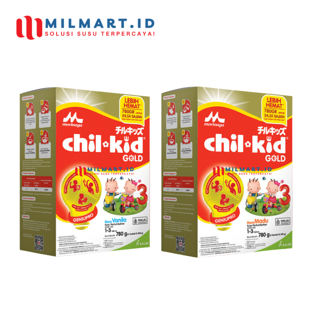 Jual MORINAGA CHILKID GOLD 780 G MADU/VANILA CHIL KID SUSU PERTUMBUHAN ...