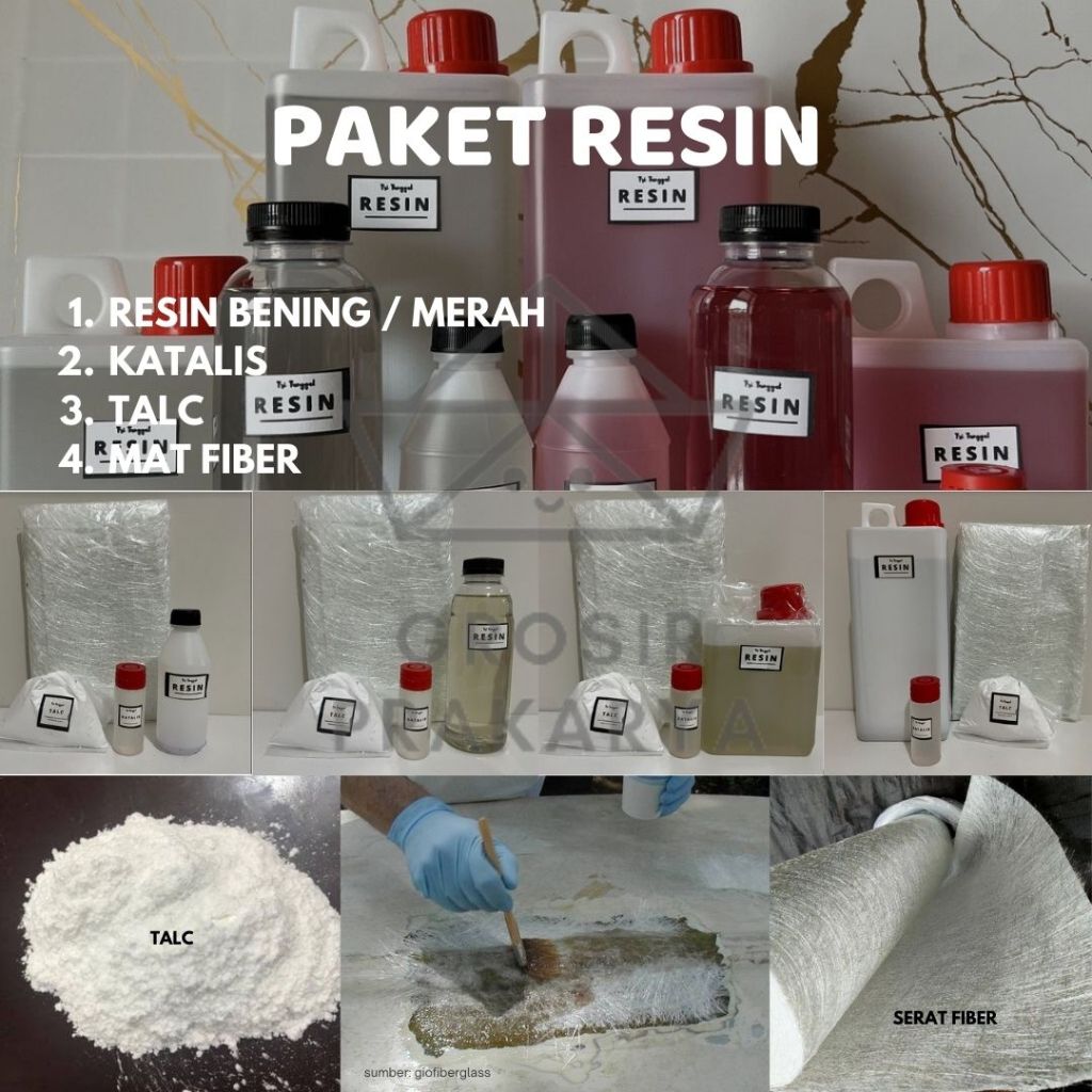 Jual Paket Resin 100gr Premium Bening Clear Paketan Katalis Kerajinan ...