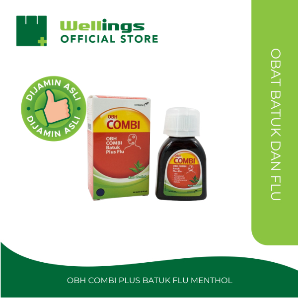 Jual OBH Combi Plus Batuk Flu Menthol Meredakan Batuk & Gejala Flu (60 ...