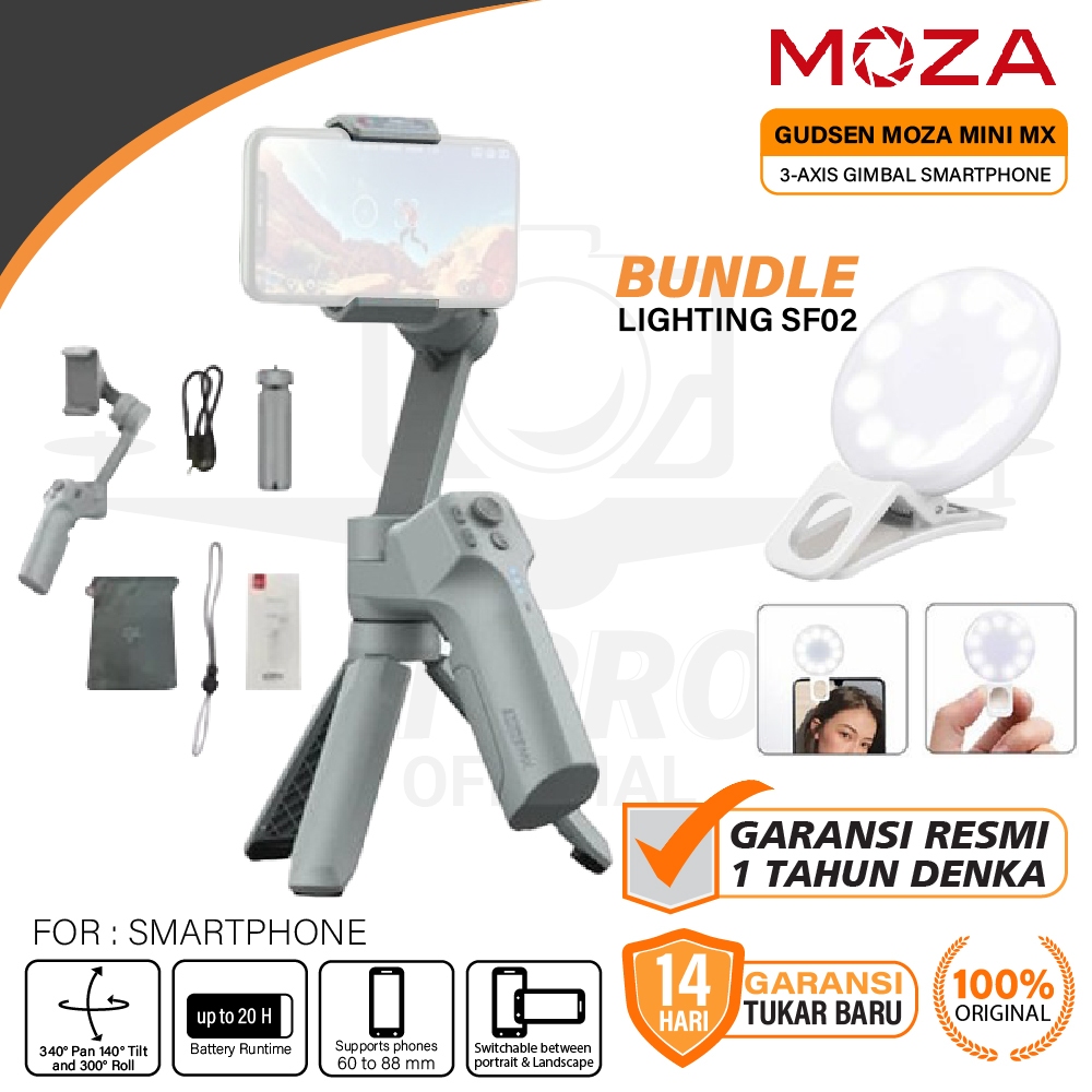 Jual Moza Mini MX 3-Axis Smartphone Gimbal Stabilizer - RESMI MOZA MINI ...