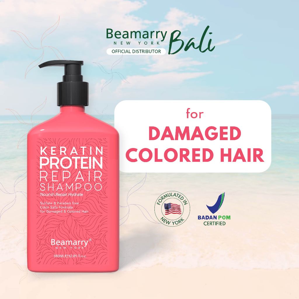 Jual Beamarry New York Keratin Protein Repair Shampoo 380 ml for