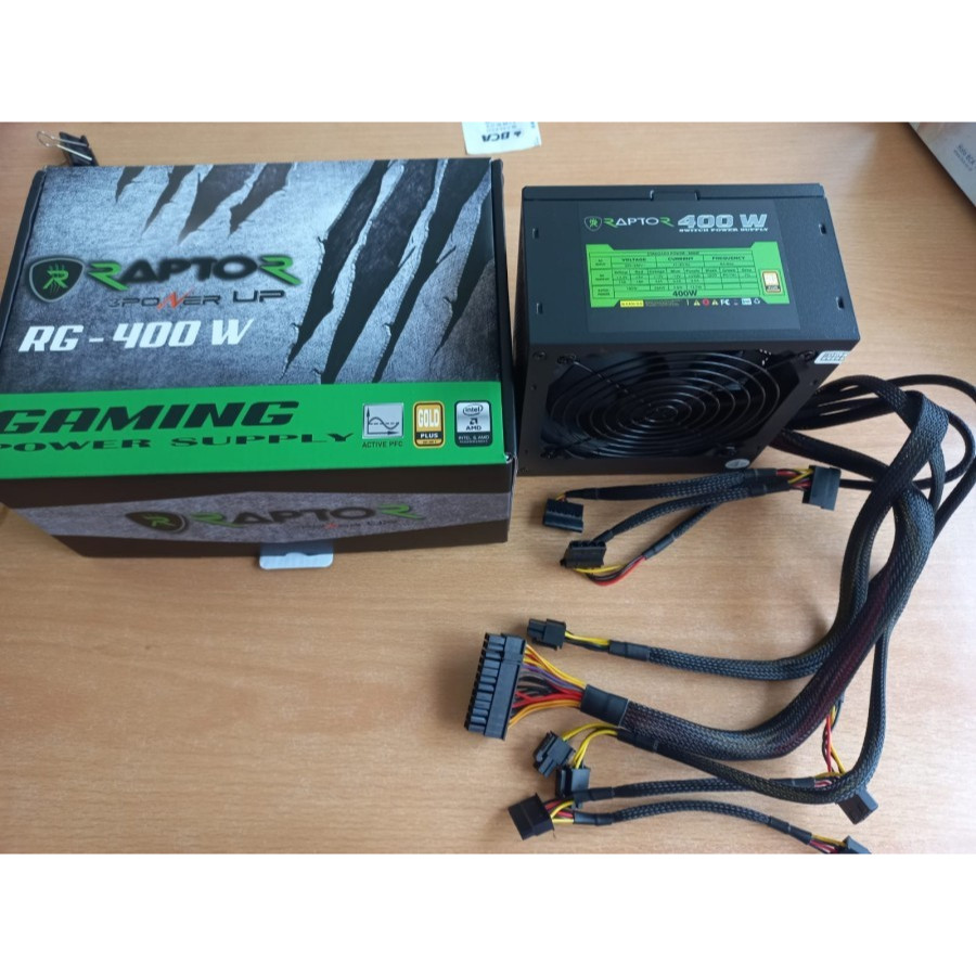 Jual PSU POWER UP RAPTOR RG-400W 400 W GAMING POWER SUPPLY | Shopee ...