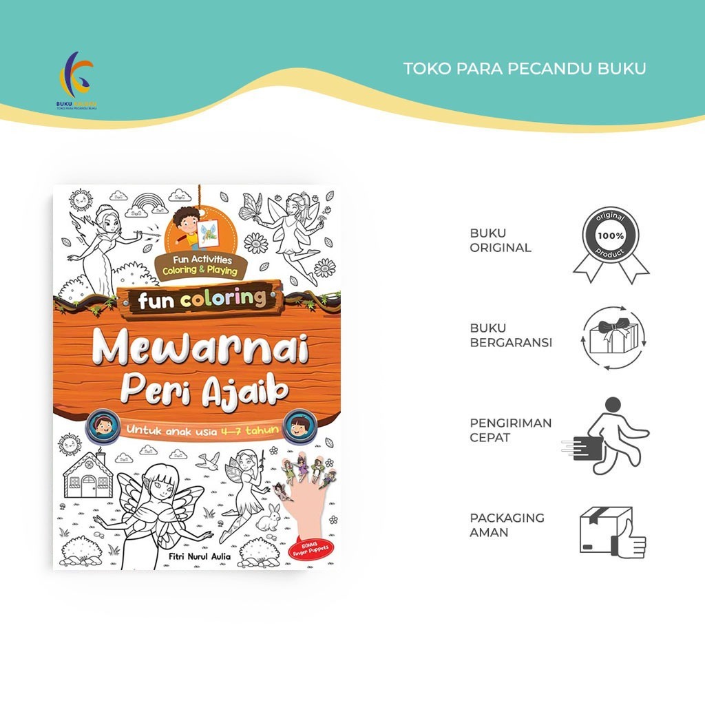 Jual Buku Mewarnai - Fun Coloring : Mewarnai Peri Ajaib - Fitri Nurul ...