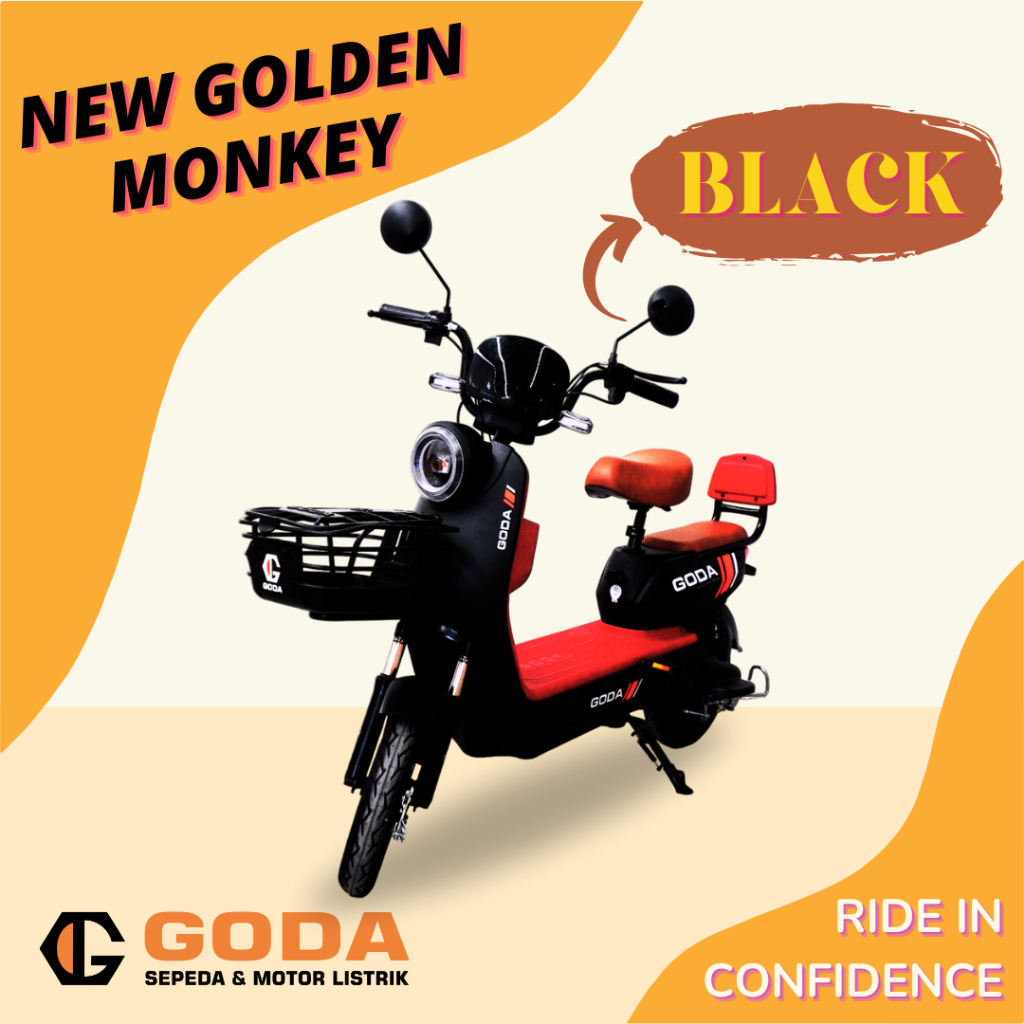 Jual Sepeda Listrik Goda Gd D Garansi Resmi Gd D Golden Monkey Aneka Bike Goda