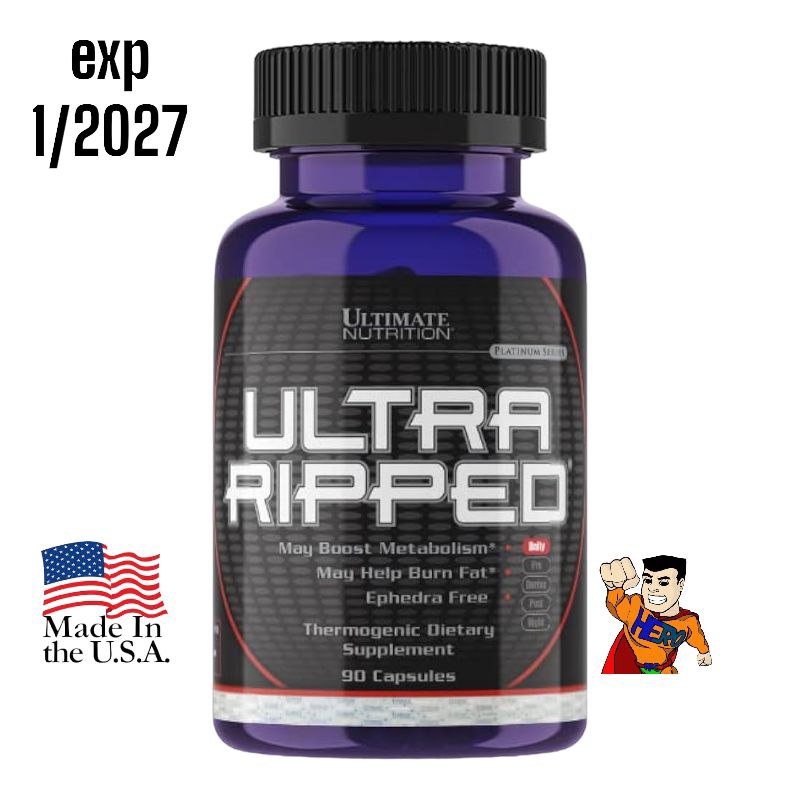 Jual Ultra Ripped Fast Acting Formula FAF 90 Caps Fatburner Shopee