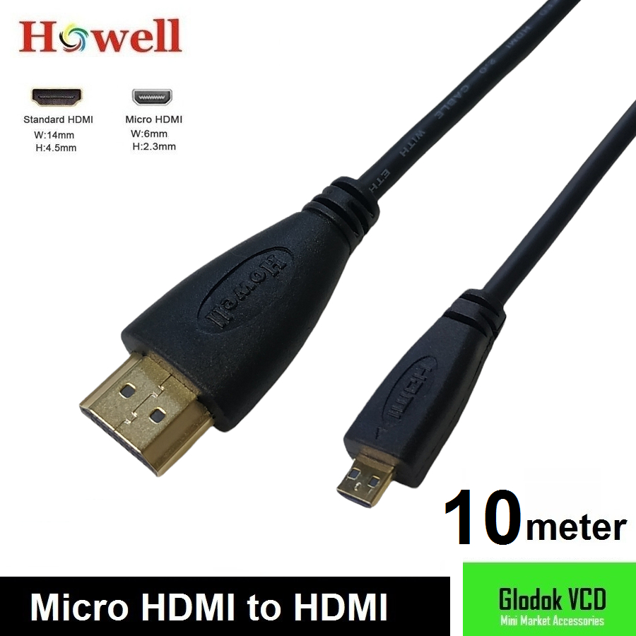 Jual Kabel Micro Hdmi To Hdmi Howell M Shopee Indonesia