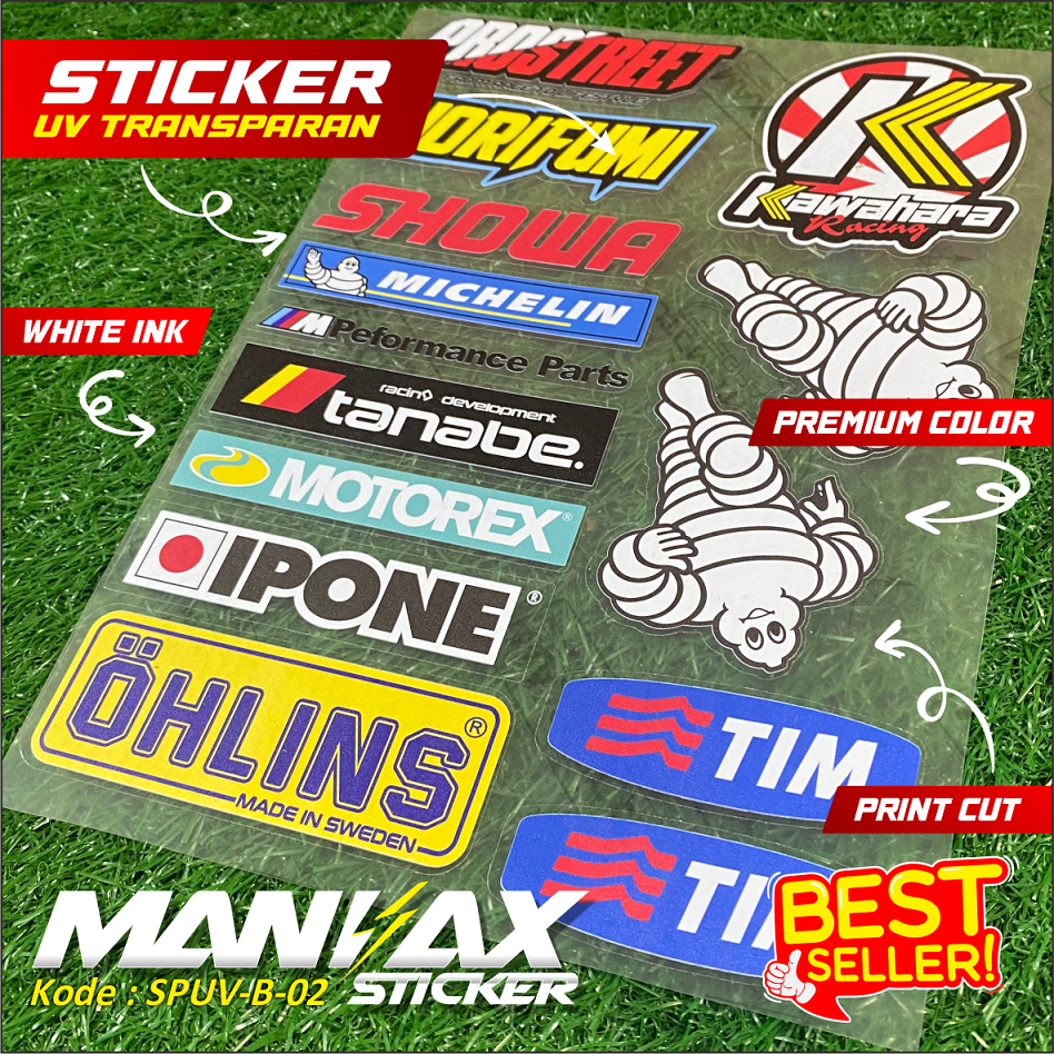 Jual stiker racing terbaru / stiker motor / stiker sponsor / sticker ...
