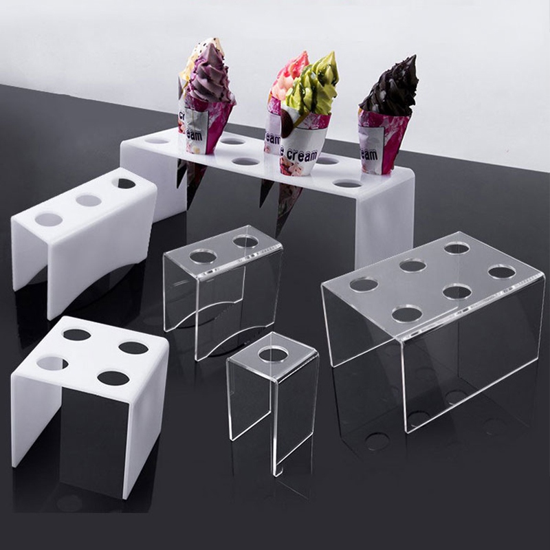 Jual Rak Ice Cream 4 Lubang Holder Display Ice Cream Acrylic Akrilik ...