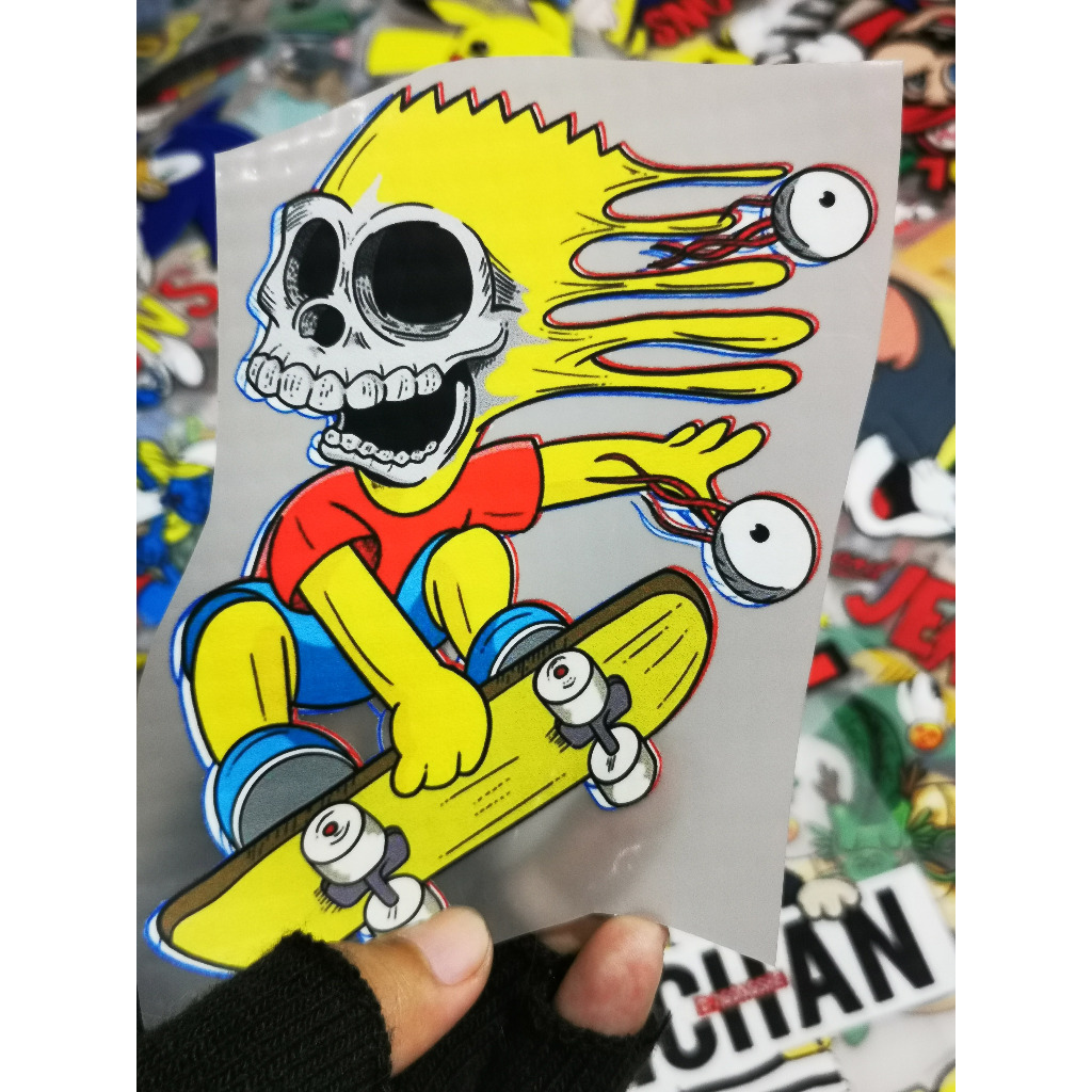 Jual STICKER SABLON SETRIKA DTF SIMPSONS UNTUK KAOS TOTEBAG TOPI ...