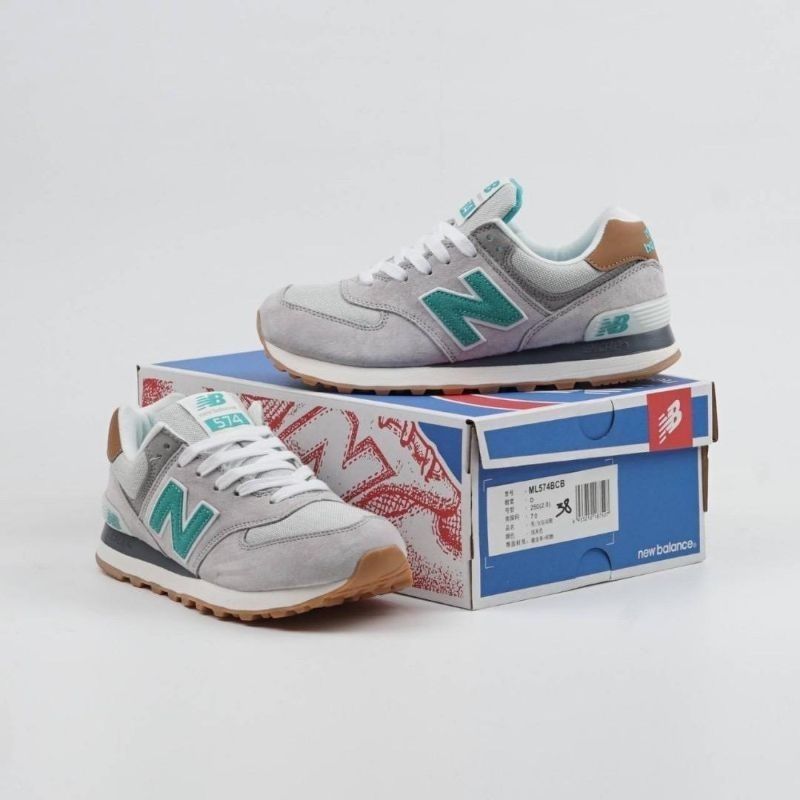 Jual New Balance WL574BCB Grey green Shopee Indonesia