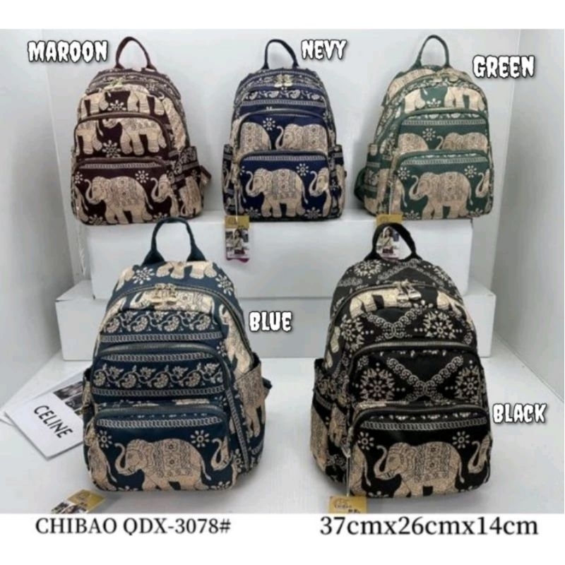 Jual RANSEL CHIBAO MOTIF GAJAH TERBARU IMPOR | Shopee Indonesia