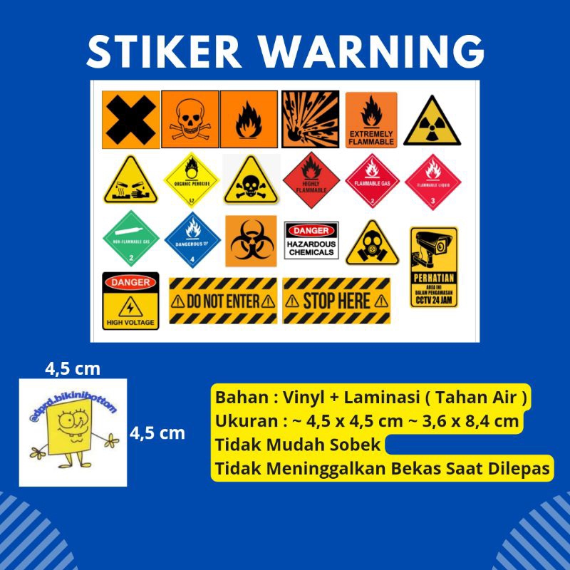 Jual Stiker Warning | Shopee Indonesia