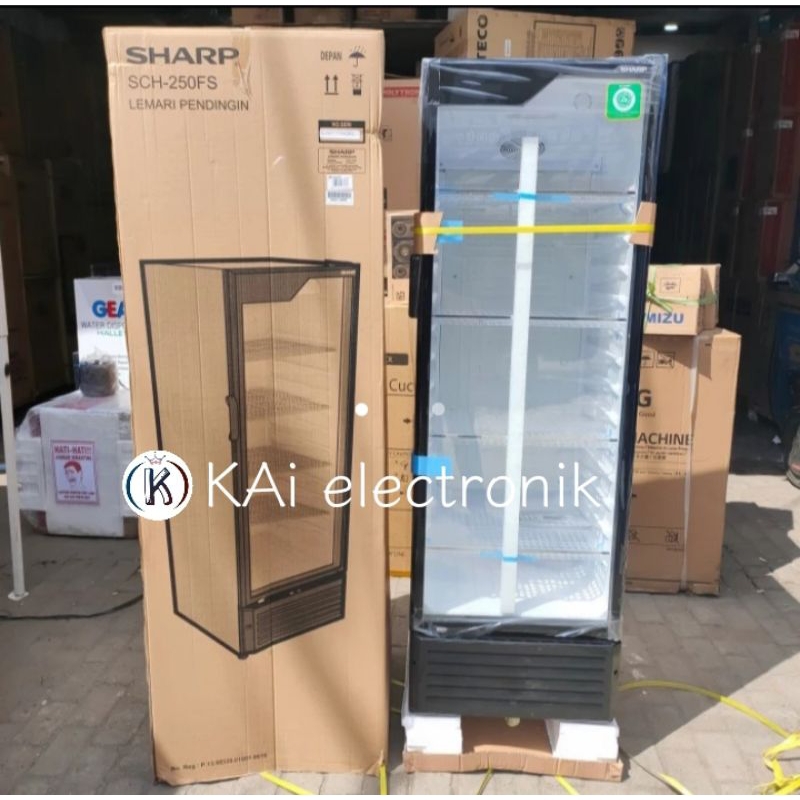 Jual showcase sharp 4 rak SCH250 | Shopee Indonesia