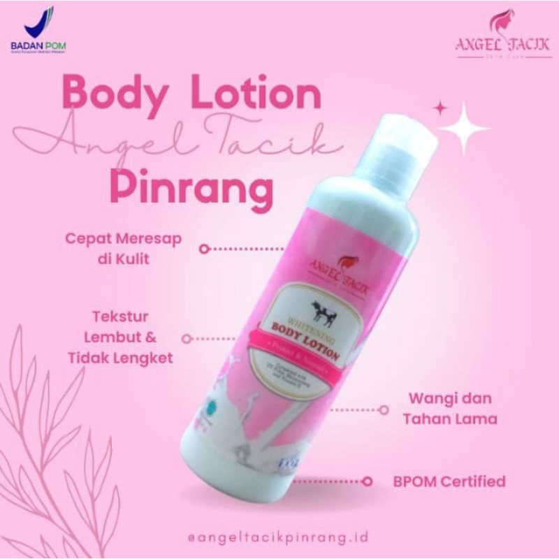 Jual BODYLOTION ANGEL TACIK BPOM 250ML CEPAT MERESAP TEKSTUR LEMBUT DAN