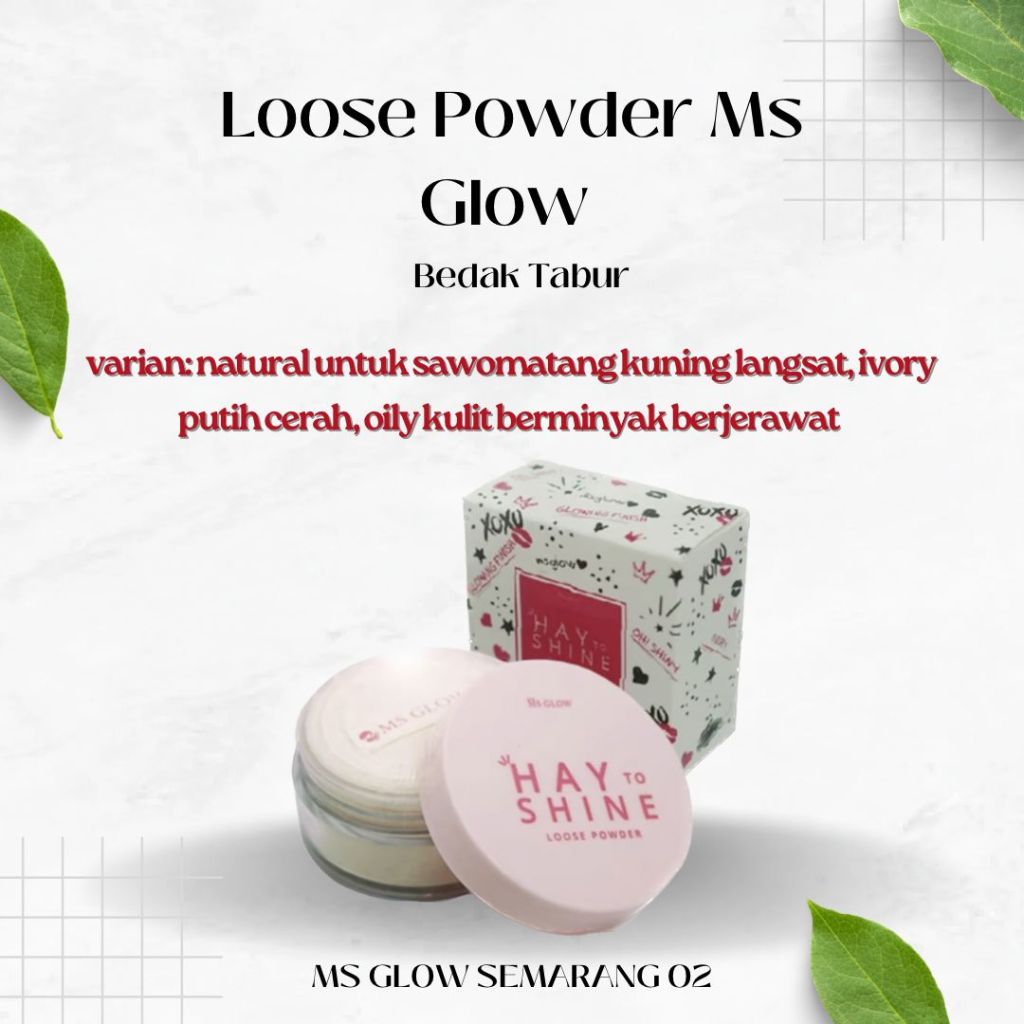 Jual LOOSE POWDER HAY TO SHINE MS GLOW | Shopee Indonesia