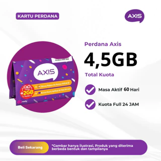 Kartu Perdana Axis 4,5GB 60 Hari Full 24 JAM - SP Axis 4,5GB Murah - Kartu Perdana Kuota Axis 4,5GB 60 Hari Full 24 JAM