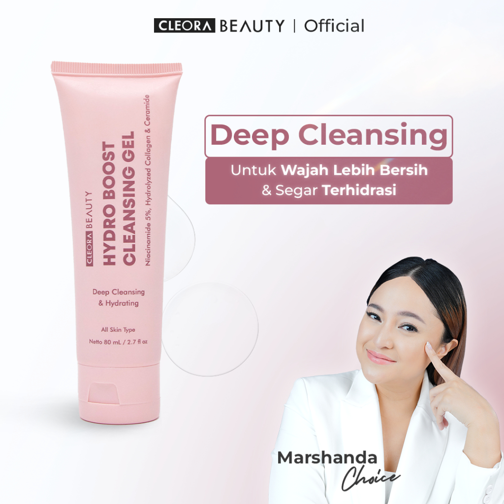 Jual Cleora Hydro Boost Cleansing Gel - Face Wash Brightening With ...