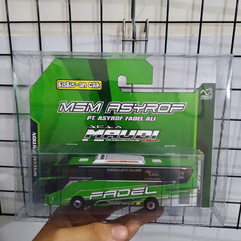 Jual MINIATUR BUS KARTON MSM ASYROF FADEL 